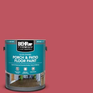 1 gal. #P140-6 Hibiscus Flower Gloss Enamel Interior/Exterior Porch and Patio Floor Paint