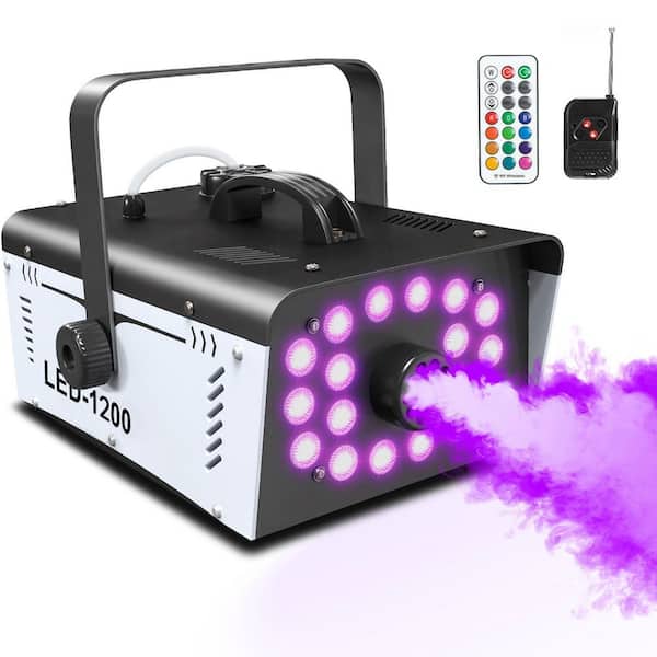 1200-Watt Fog Machine with 1-Gallon Tank and Remote Control for Halloween, Party, and Stage Decor