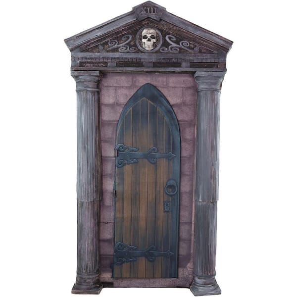 6.7 ft. Life-Size Motion-Sensor Mausoleum Animatronic Halloween Prop by Tekky