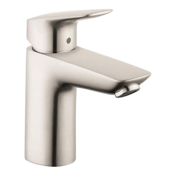 Hansgrohe Logis Single Handle Single Hole Bathroom Faucet in Brushed Nickel