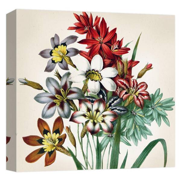 PTM Images ''Flower Bouquet I'' Canvas Abstract Wall Art 15 in. x 15 in.