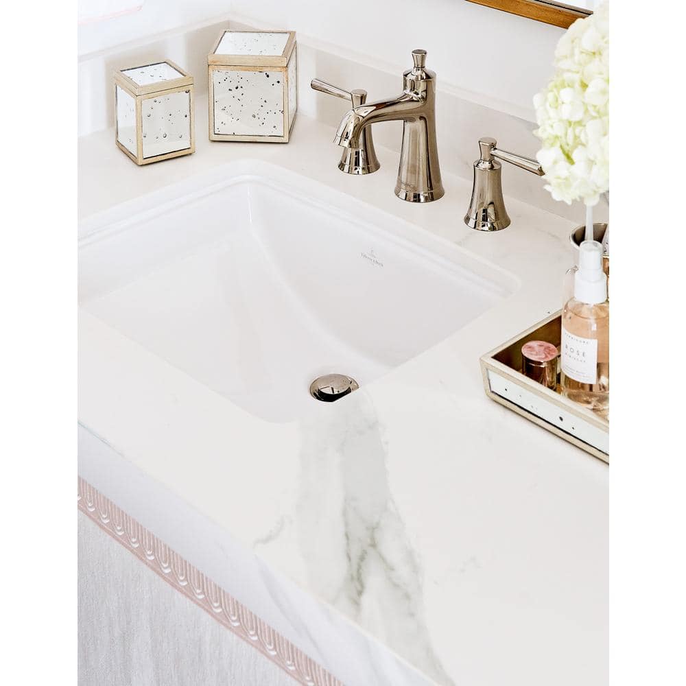 Joleena Polished Nickel 2-Handle Low-Arc Bathroom Faucet