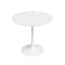 Jamesdar Kurv Cafe 24 in. Round White Counter Height Table with Metal ...