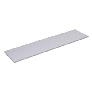 Pacific White 15 in. x 48 in. Moulding Wall Kitchen Furniture Shelf