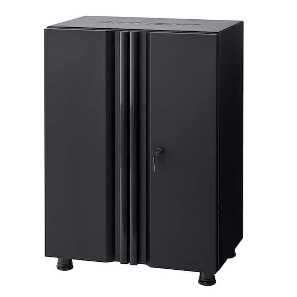 Husky - 9-Piece Regular Duty Welded Steel Garage Storage System in Black (133 in. W x 75 in. H x 19.6 in. D)