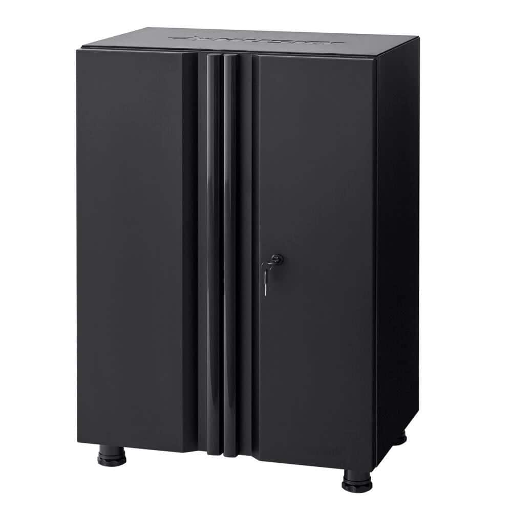 Husky Regular Duty Welded 24-Gauge Steel 2-Door Garage Base Cabinet in Black (24 in. W x 33.3 in. H x 16 in. D)