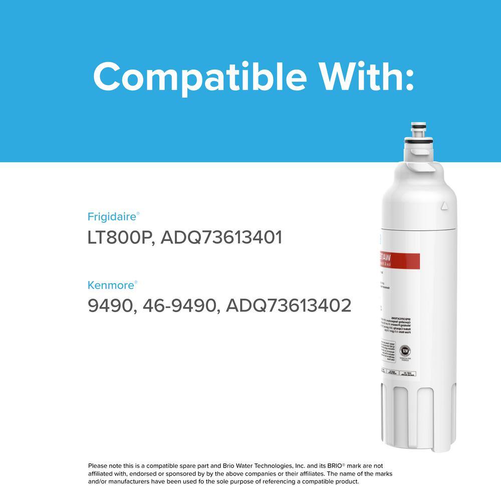 Brio White Carbon Charcoal Refrigerator Water Filter