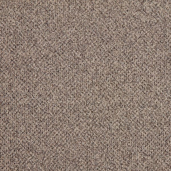 TrafficMaster Moss Peak  - Ashton - Gray 15 ft. 31 oz. Polyester Pattern Installed Carpet