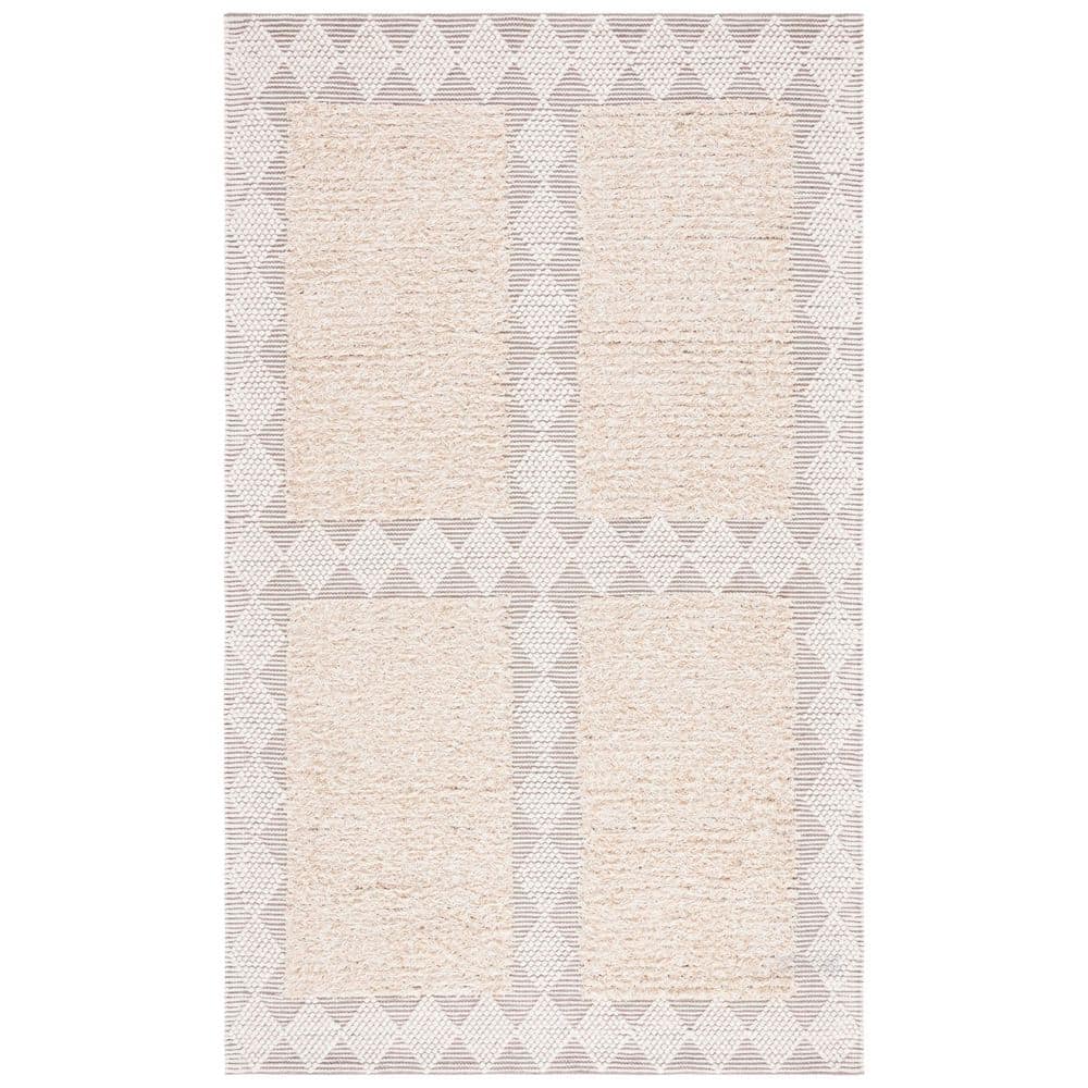 Natura 3 ft. x 5 ft. Beige/Ivory Diamond Flokati Area Rug price history on PriceWatchPro