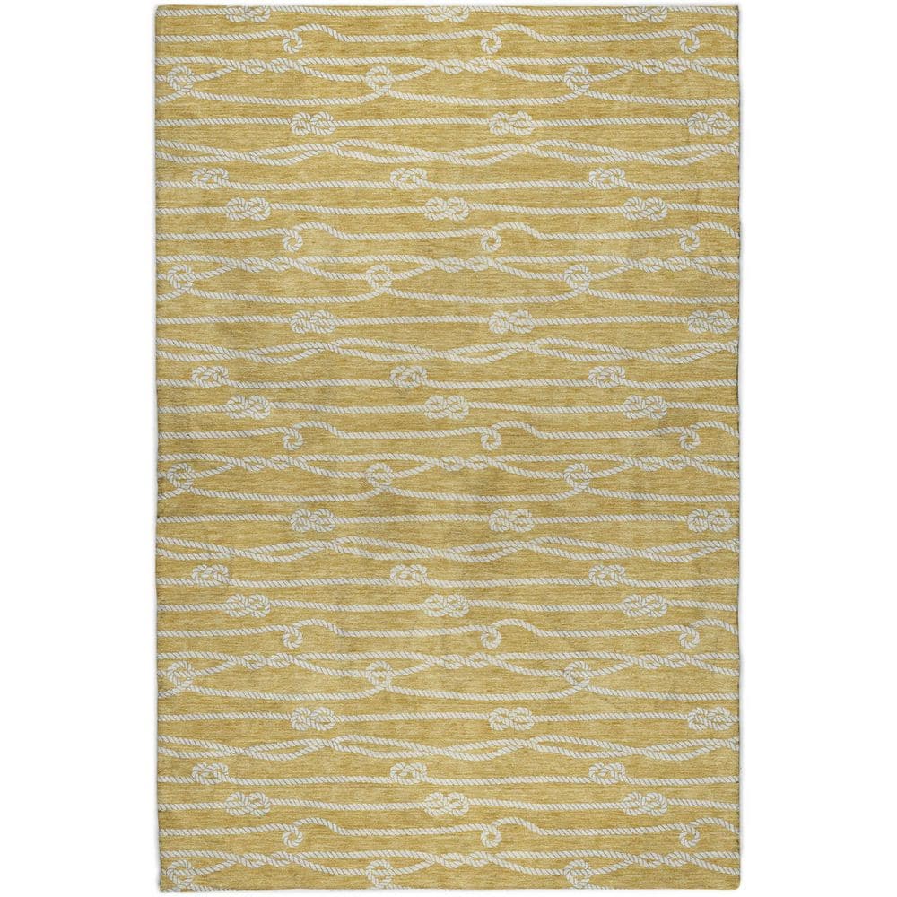 Dream Shag Premium Machine Washable Abstract ADS152 Gold 9 ft. x 12 ft. Area Rug price history on PriceWatchPro