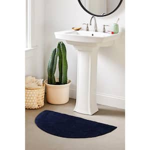 Waterford Collection 100% Cotton Tufted Bath Rug, 17 x 30 Slice Rug, Navy