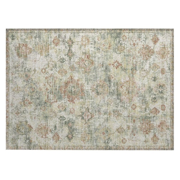 Chantille Machine Washable Indoor/Outdoor Abstract ACN3116 Cream 3 ft. x 4 ft. Area Rug
