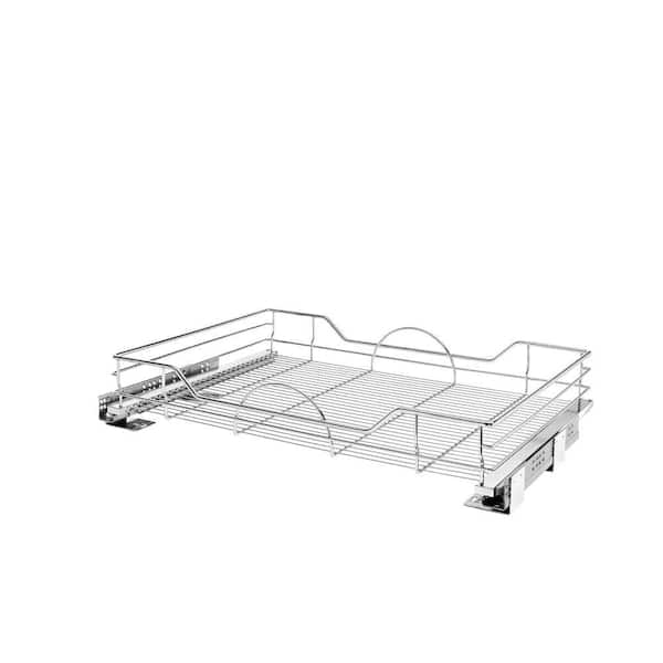  Rev-A-Shelf 36 Pull Down Heavy Duty Shelf Organizer for Tall  Kitchen/Bathroom Cabinets, Dual Tier Wall Mounted Pantry Storage, Chrome,  5PD-36CRN : Home & Kitchen