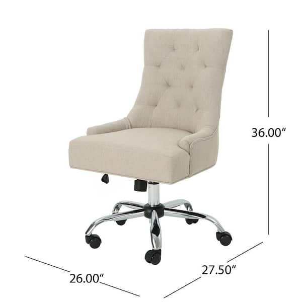 White tufted 2025 desk chair