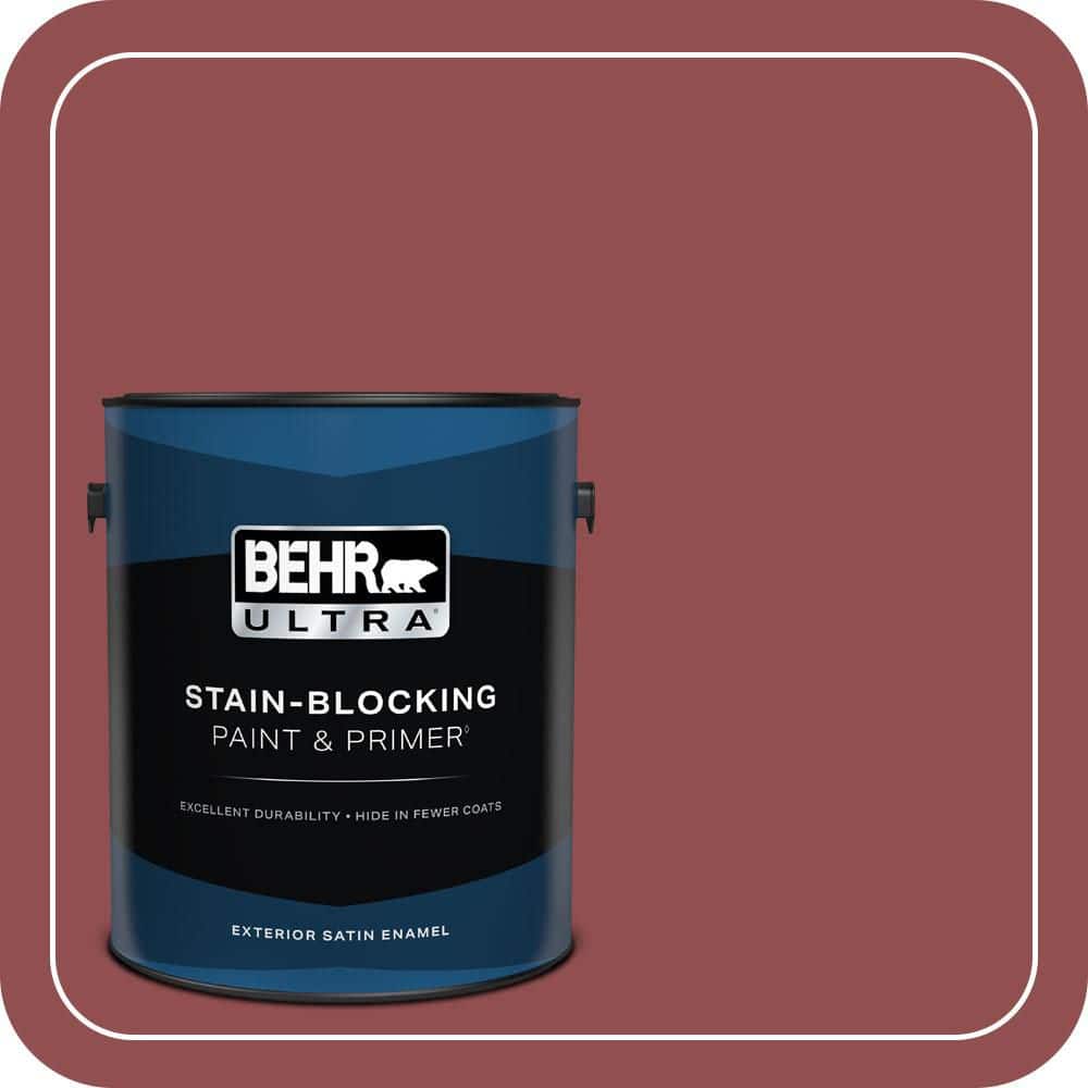1 gal. #PPU1-08 Pompeian Red Satin Enamel Exterior Paint & Primer price history on PriceWatchPro