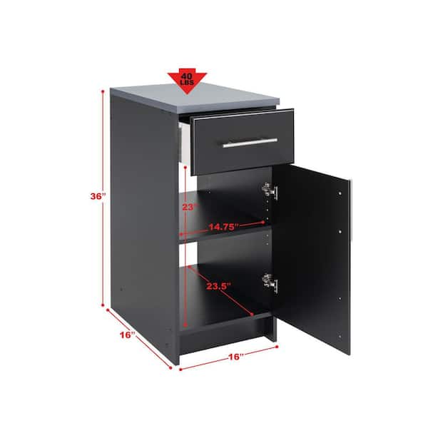 BLACK & DECKER Wood Composite Garage Cabinet (31.38-in W x 76.75-in H x  19.75-in D) at