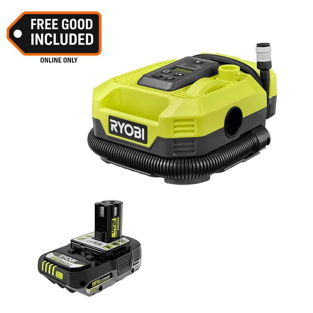ONE+ 18V Cordless Dual Function Inflator/Deflator with ONE+ 18V 2.0 Ah HIGH PERFORMANCE Battery price history on PriceWatchPro