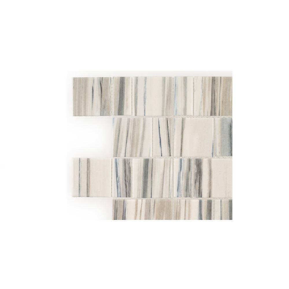 Take Home Tile Sample - Ravine White 4 in. x 4 in. Square Matte Glass Mosaic price history on PriceWatchPro