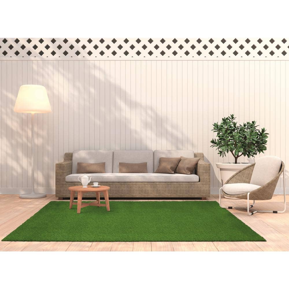 Green Artificial Grass Synthetic Lawn Indoor Outdoor Area Rug
