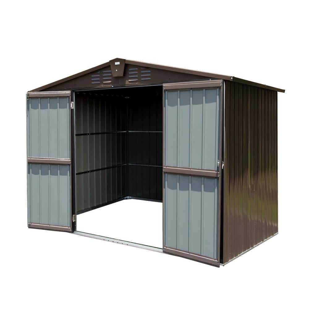 8.2 ft. W x 6.2 ft. D Metal Shed with Lockable Doors and Air Vents (45.9 sq. ft.) price history on PriceWatchPro