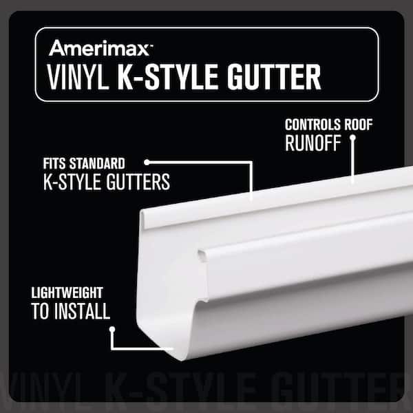 5 in. x 10 ft. K-Style Light Maple Aluminum Gutter 5 in. x 10 ft. K-Style Light Maple Aluminum Gutter