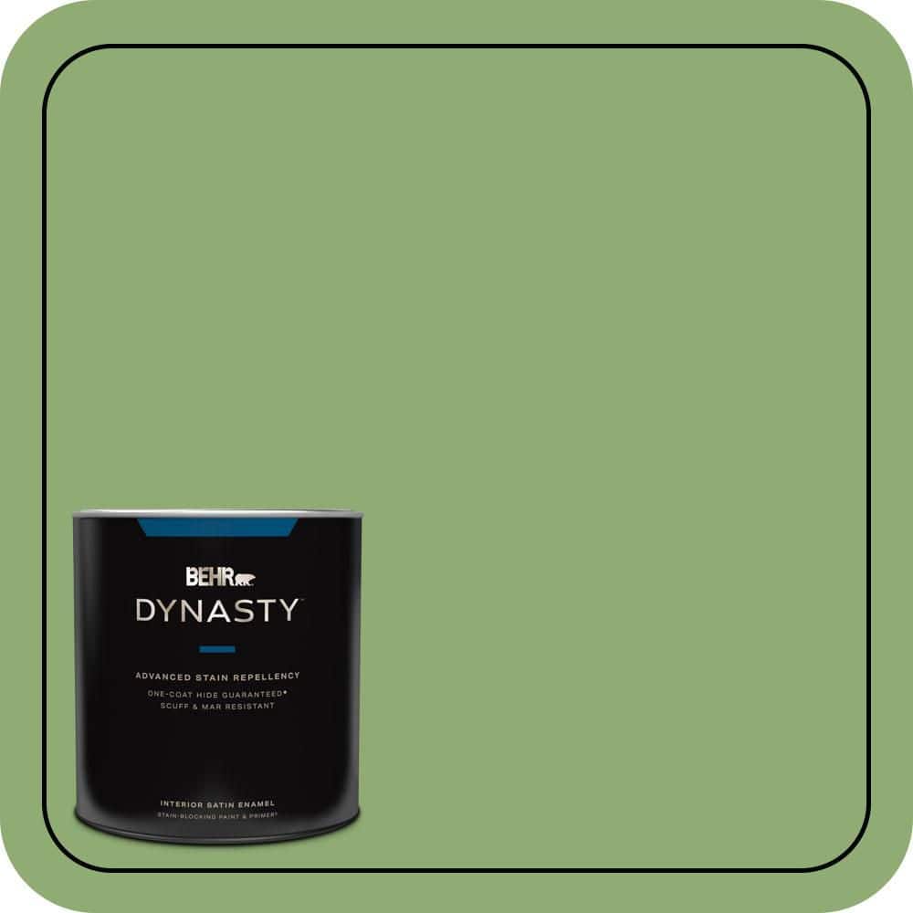1 qt. #430D-5 Geranium Leaf Satin Enamel Interior Stain-Blocking Paint & Primer price history on PriceWatchPro