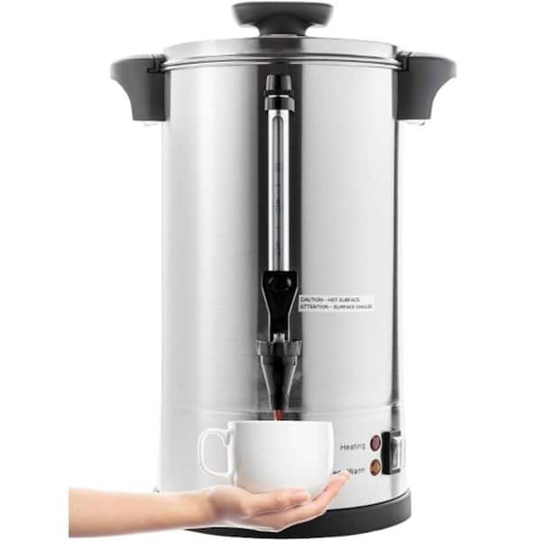 SYBO Commercial Grade Stainless Steel Percolate 50-Cup Coffee Maker Hot  Water Urn for Catering 8 L SR-CP-50BTHD