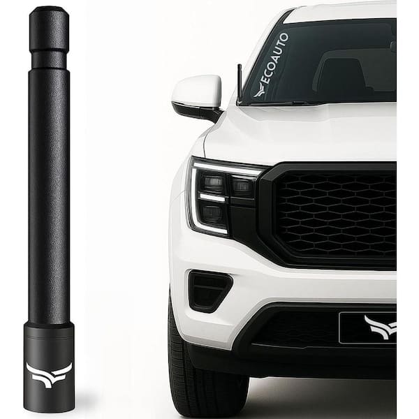 Universal Truck Antenna Replacement (5" Flexible) Fits Ford F-Series Dodge RAM Chevy & GMC Jeep 2007+ (Black)