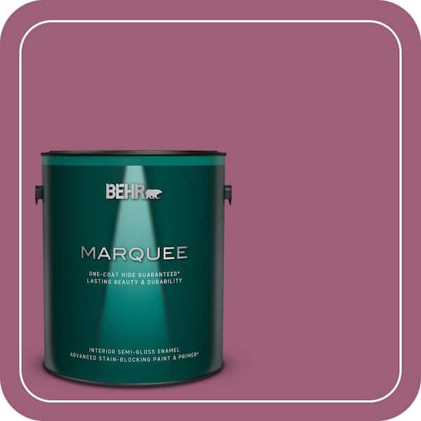 BEHR MARQUEE 1 gal. Home Decorators Collection #HDC-WR15-2 Passion Plum Semi-Gloss Enamel Interior Paint & Primer