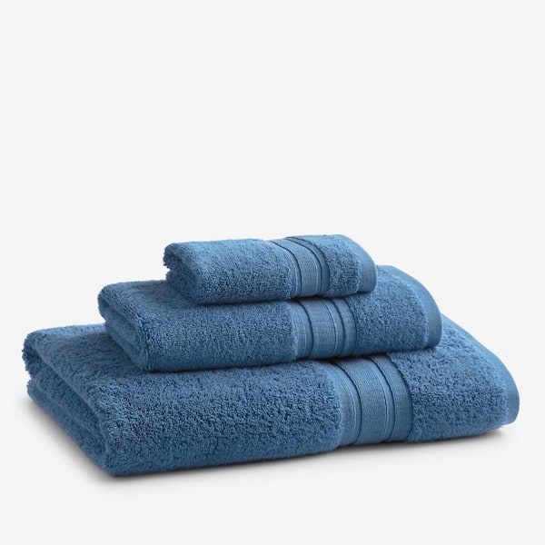 The Company Store Company Cotton Blue Water Solid Turkish Cotton Bath Towel  VK37-BATH-BLUE-WATER - The Home Depot