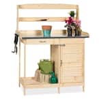 Best Choice Products 18 in. x 58 in. x 55.25 in. Wooden Potting Bench ...