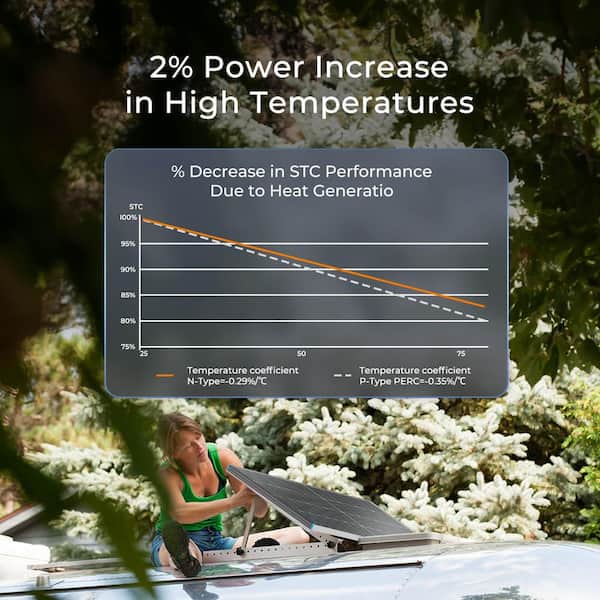 Renogy Bifacial 250-Watt 12 Volt Monocrystalline Solar Panel N