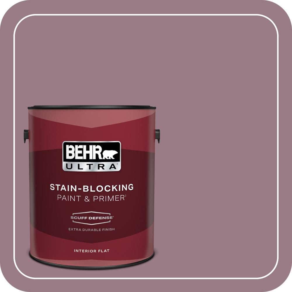 1 gal. #T15-19 Mulberry Wine Extra Durable Flat Interior Paint & Primer price history on PriceWatchPro