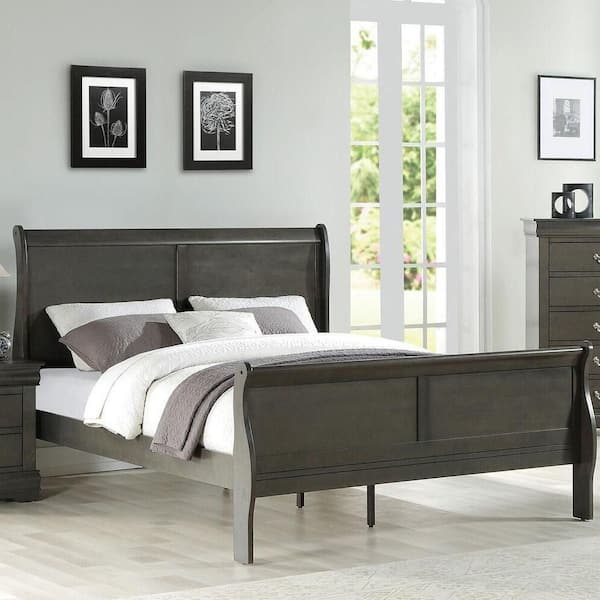 Louis Philippe Classic Sleigh Bed