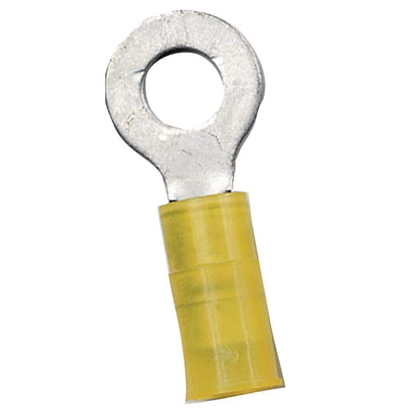 Ancor Nylon Ring Terminal, 12-10 Wire Range, 3/8 in. Fastener (100-Piece)