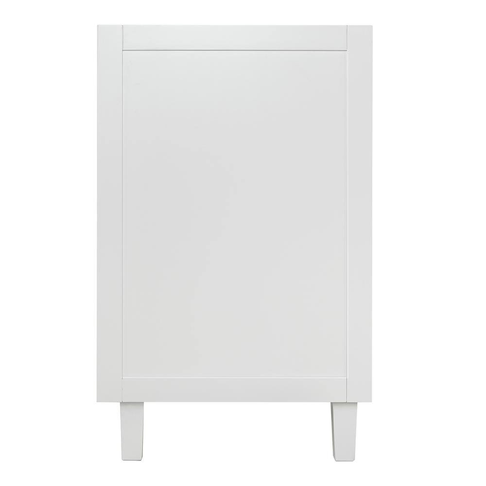 Monroe 42" White Wood Freestanding Bath Vanity Cabinet
