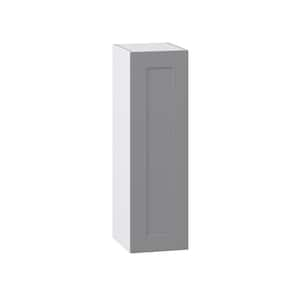 Bristol Painted Slate Gray Shaker Assembled Wall Kitchen Cabinet (12 in. W x 40 in. H x 14 in. D)