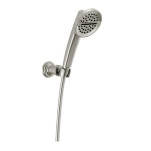3-Spray Patterns 1.75 GPM 4.13 in. Wall Mount Handheld Shower Head in Lumicoat Stainless