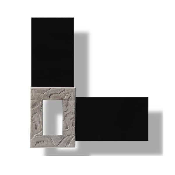 Silvermine Stone 5.25 in. x 7.25 in. Stone Outlet Box in Brownstone (Each)