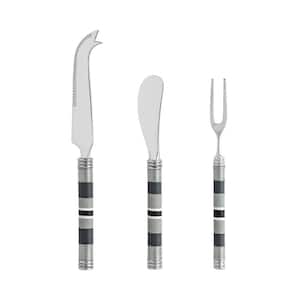 Jubilee 3-Piece Fork, Cheese Knives and Spreader Set - Shades of Graphite