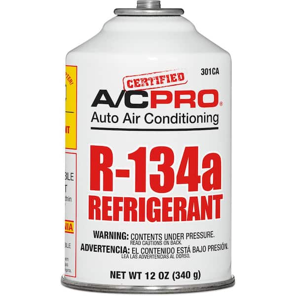 IDQ Certified A/C Pro R-134a Auto Air Conditioner Refrigerant -12 OZ