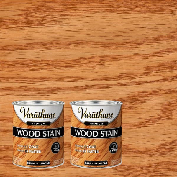 Varathane 1 qt. Colonial Maple Premium Fast Dry Interior Wood Stain (2-Pack)