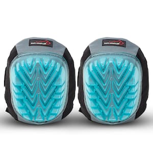 Professional Knee Pads with Superior Gel Cushion, Comfortable, Heavy-Duty (Clear Gel Blue)