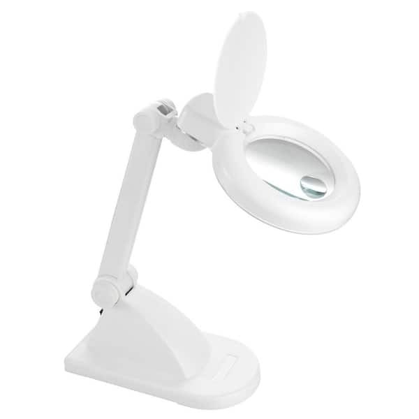 Daylight Naturalight 3.5 in. White Table Magnifying Lamp