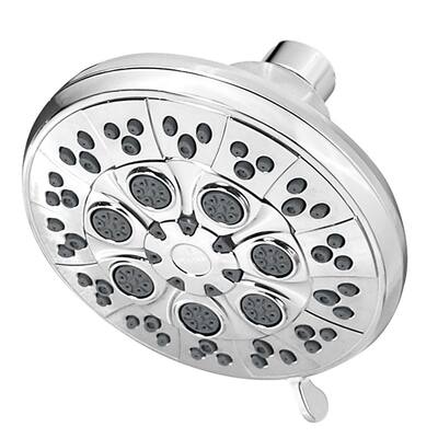 Restore 3-Spray 4.7 in. Single Wall Mount Fixed Adjustable Shower Head in Polished Chrome