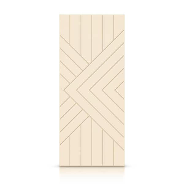 CALHOME 24 in. x 80 in. Hollow Core Beige Painted Composite MDF Interior Door Slab