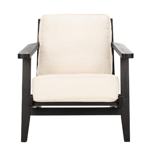 SAFAVIEH Nico Off-White/Black Accent Chair