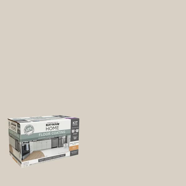 Rust-Oleum Home 1 qt. Vanilla Milkshake Interior Floor Base Matte Clear Coating Kit
