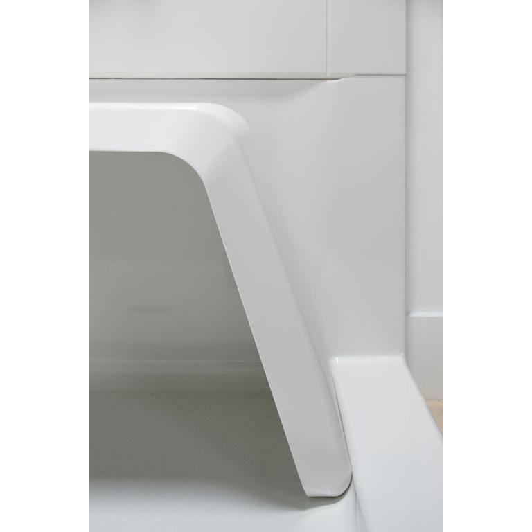 Sterling White Vikrell 60" x 36" Shower Kit with Seat