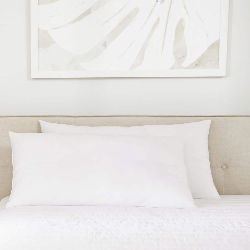 King Size White Hypoallergenic Polyester Bed Pillows Set